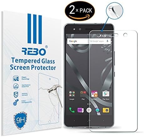 BQ Aquaris X5 Plus Tempered glass screen protector - RE3O® 2 x screen protector tempered glass for BQ Aquaris X5 Plus 5,0'' inches, Easy to apply without air bubbles, Elegant round edge 2,5D, Hardness 9H, High transparency