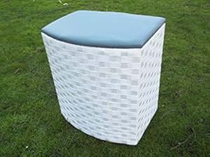 S Sitzwäschetruhe Wäschekorb Wäschetonne aus Nylon, weiß/grau, Gr.1
