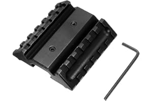 MYAMIA Doble Cara 45 Grado Ángulo Offset Picatinny Montaje En Riel Adaptador De Riel del Soporte 6 Ranuras