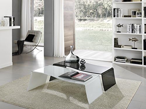 Jingle Pair of Curved Glass Tables