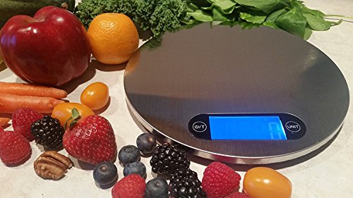 Ewolee Küchenwaage Digitalwaage mit Touchscreen Feinwaage Tara-Funktion hohe Präzision von 1g bis 5kg inkl. Batterie - 6