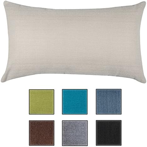 Salosan Sofa pillow, Lounge Cushion, Decorative Scatter Cushion, Hypoallergenic Filling - In 7 Plain Colours, Size 40x70 cm (white)