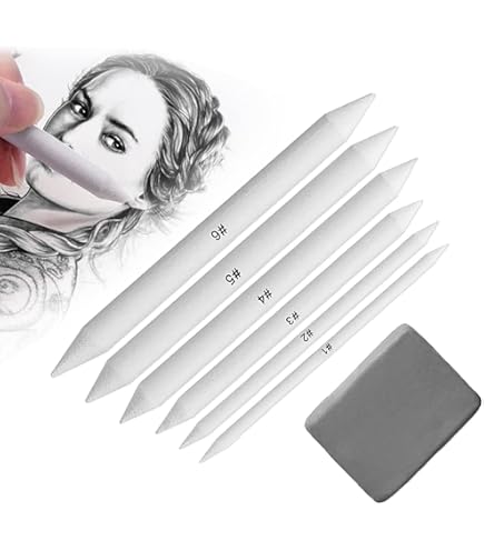 Kit 30 Estompeurs Dessin - Gommes Mie De Pain Et Outils De Mélange Pour Artistes