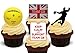 Produktbild Olympia Team GB Handball Mix - 12 essbare hochwertige stehende Waffeln Karte Kuchen Toppers Dekorationen, Olympics Team GB Handball Mix - 12 Edible Stand Up Premium Wafer Card Cake Toppers Decorations