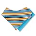 Sterntaler - Triangle scarf striped with velcro baby, blue and yellow - 1blau-gelb