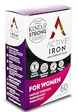 Active Iron & B-Complex Plus For Women 30 Iron Tablets & 30 Vitamin B Tablets | Iron Supplement With Vitamin B Complex Formula | Non-Constipating Absorption | Scientifically-Tested | 1-Month Supply