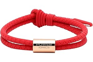 Power Ionics Pulseras de equilibrio para hombres Pulsera de protección Pulseras de silicona negras Anillo gris pistola, 26 cm, adecuado para muñecas de 12-23 cm