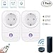 Produktbild JINCHAO Intelligente WLAN Steckdose, Wifi Smart Steckdose(EU) Funksteckdose Kompatible mit Amazon Alexa Echo Plus Echo Dot und Google Home App Steuerung Zeitsteuerung für IOS und Android für Haus und Büro Fernbedienungsschalter