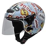 Relleno protector NZI 050269G710 Helix Jr Graphics Boom Casco de Moto, Talla 52-53