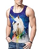 Patrón de impresión por todas partes: camisas de chaleco para hombre impresas divertidas únicas en 3D, vibrantes y sin desvanecimiento, agrietamiento o descamación, Haga su vida más divertida.