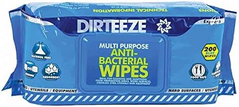 DIRTEEZE Anti-Bacterial Wipes Foodservice {200,400 &amp; 1000} (2)