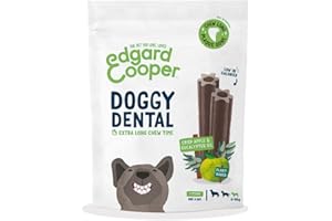 Edgard & Cooper Snack per Cane Stick Dentali Naturale 7 (confezione da 1) Bastoncini da Masticare, igiene dentale, tempo di masticazione lungo, alito fresco (Eucalipto/Mela, S (confezione da 1))