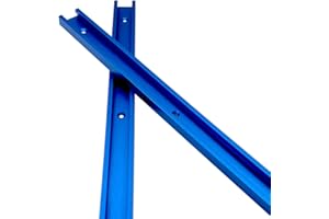 NICAVKIT 2 Stück 400mm Aluminiumlegierung T-Track T-Slot Track, Befestigungsschienen-Schablone T-Nut-Schablone T-Schienen für Routertisch für Holzbearbeitung oder Router Tischsäge