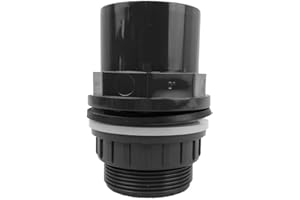 well2wellness® Tankdurchführung/Behälterverschraubung 50 mm x 50/63 mm x 2" - Klebemuffe x Außengewinde