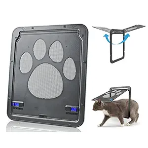 JISEN Door Pet Window Screen (Grey)