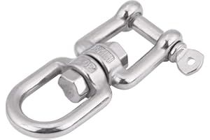 ARAMOX Obrotowa szekla, klamra z pierścieniem obrotowym ze stali nierdzewnej 304 (6 mm)