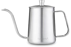 Easyworkz Gage Hervidor de café con cuello de cisne de acero inoxidable y boquilla larga, 350ml