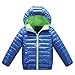 Produktbild Baby Winterjacke,Transwen Kinder Jungen Mädchen Langärmelige Kapuze Warm Wadded Jacke Kleidung Kapuzenmantel Tops Warm Outwear Wärmer Jacke (120, Blau)