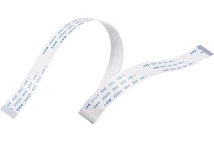 sourcing map FFC FPC - Cable flexible plano de 22 pines de 0,5 mm de paso de 300 mm de largo (tipo A) para impresora LCD 3D, cámara, DVD, TV, portátil, audio, paquete de 5