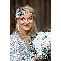Brauthaarband Blumenkranz Blüten Diadem Braut Frisur Hochzeit Boho C10