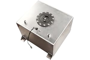 HARBIN-STAR 20L Benzintank Bootstank Aluminium Kraftstofftank Treibstofftank Aluminium Kraftstofftank Renntank mit Ölstandsensor Benzintank Oberseite der Zelle für Racing SUV Auto