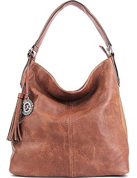 UTAKE PU Leder Handtasche Henkeltaschen Schultertasche Tasche Damen Handtasche Größe 38*17*34cm