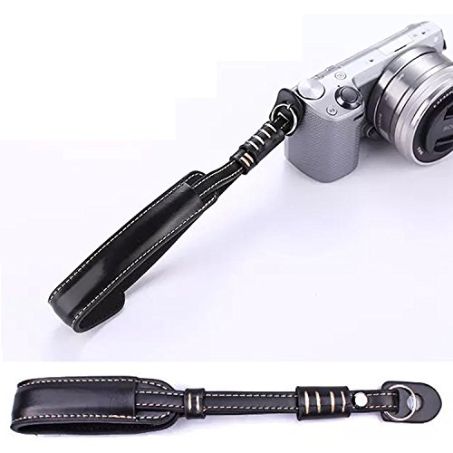 First2savvv XJD-J5-HH01S01 Premium Qualität braun Ganzkörper- präzise Passform PU-Leder Kameratasche Fall Tasche Cover für Nikon 1 J5 mit 10-30mm Lens mit Kameragurt - 7