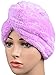 Sinland Microfiber Ultra Absorbent Twist Hair Turban Drying Cap Hair Wrap Cap 24cmx62cm Purple