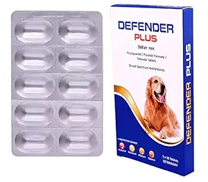 Medfly Healthcare Defender Plus Dewormer for Dogs (10 Tablets)