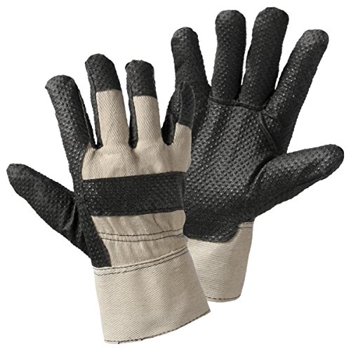 Upixx 1411 Schmutzhandschuh Vinyl-Noppen-Handschuh Baumwolle mit Vinyl-Beschichtung Größe (Handsch