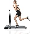 COSMO BUY Under Desk Walking Treadmill Pad With Handrail 2.0 HP Portable Treadmills for Office Home Gym Cardio Workout Fitness Space-Saving, Adjustable Speed 1-10 km/h, Running, Jogging, w/Remote