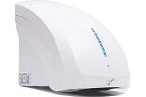 Dexpro 1.8kW Automatic Hand Dryers Hands Free High Powered 20 Second Dry Time for Retail and Commercial Use (White)