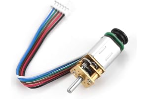 DC Gear Motor 6V 2W GBMQ GM12BY20 Magnetic Encoder Hall Sensor Disk Motor 6 V 60 Rpm For Robotics Automation DIY Projects