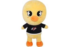 FISAPBXC Stray Kids Cute Plush Doll, Stuffed Cushion, Soft Stray Plush, Soft Animal Toy, Stray Yellow Chicken Decoration Figure Plush Gift for Kids Girls Boys Friends Birthday Party.