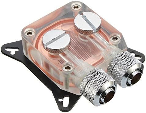 Wishfive Acrylic Transparent PC GPU Water Cooling System Block Copper 4 Hole Compression Fitting Liquid Cooler W41