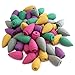Produktbild Jeteven 50 Stücke Räucherkerze Räucherkegeln Natürlicher Duft Räucherkegel Duft: Sandelholz,Kirschblüte,Lavendel,grüner Tee,Rose (50PCS)
