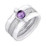 Jacques Lemans Damen Ring 925/- Sterling Silber Glänzend Zirkonia weiß 490270017