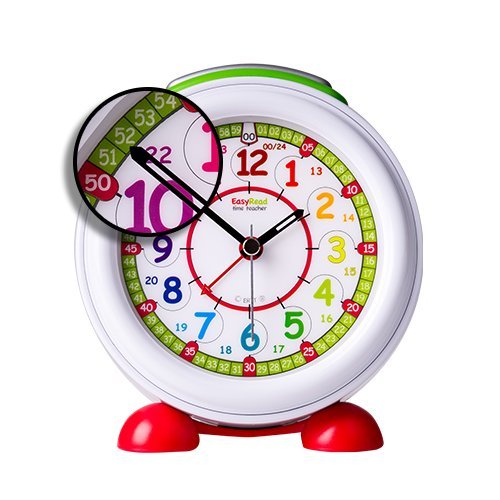 EasyRead Time Teacher Kinderwecker mit Nachtlicht und 24-Stunden-Regenbogenzifferblatt - 7