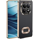 Redmi Note 15 Pro 4G İle Uyumlu Kılıf Kamera Korumalı Logo G&ouml;steren Omega Kapak (gold)