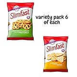 Slimfast cheddar bites Sour Cream and Pretzels Variety Snack Pack’s 6 Great for Dieting see the weight fall off with the Aetn waist tape measure.