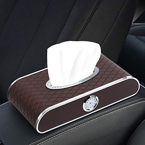 tbparts Auto seggiolino Auto ? Tessuto Supporto Custodia Scatola Multiuso in Carta velina con in Tessuto di Ricambio per Auto Camion Decorazione Brown