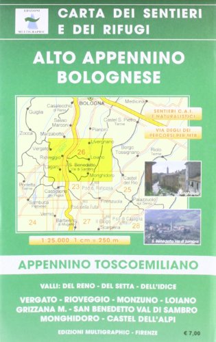 Download Alto appennino bolognese. Carta dei sentieri Download Alto appennino bolognese. Carta dei sentieri