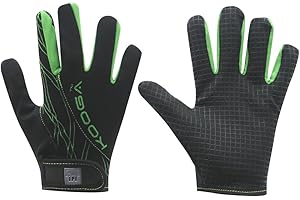 Raptor KooGa Elite Kids/Mini/Junior Long Fingered Rugby Silicon Grip Gloves/Stick Mits 6-13yrs