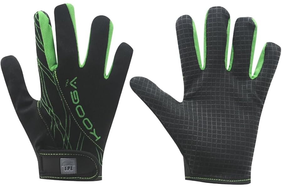 Raptor KooGa Elite Kids/Mini/Junior Long Fingered Rugby Silicon Grip Gloves/Stick Mits 6-13yrs