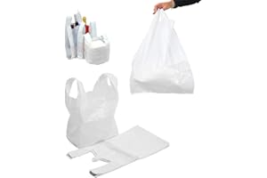 Max Solutions Lot de 300 sacs de transport en plastique robuste Blanc 27,9 x 43,2 x 53,3 cm 16 microns