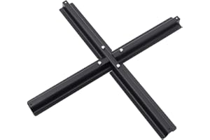 The Fellie Garden Parasol Cross Base for Cantilever Umbrella with Crank Handle Banana Umbrella Stand, Black