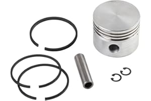 QOXEZY Pistone per compressore d'aria in metallo, completo di anelli, perno e anello di sicurezza, diverse dimensioni (42 mm)