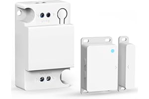 Funk Abluftsteuerung Dunstabzugshaube, ASOFTY Fensterkontaktschalter mit Funk Schalter Relais Modul, Modus und Lichtsensor Einstellbar, Lichtfunktion Beibehalten für Dunstabzugshaube, Lichtsteuerung