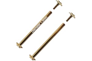 masar 8 à 30mm Ø 1.2mm 1.3mm 1.5mm Premium Barres à vis filetés pour Bracelet de Montre Gold ou Silver 2 pcs