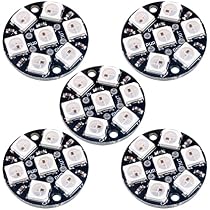 Pack 3 Anneaux LED WS2812B 5V - 12 LEDs RVB Adressables - Pour Arduino, Raspberry Pi